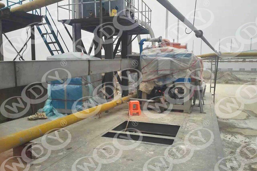 河南安陽陶瓷行業(yè)鈉長(zhǎng)石除鐵設(shè)備使用案例